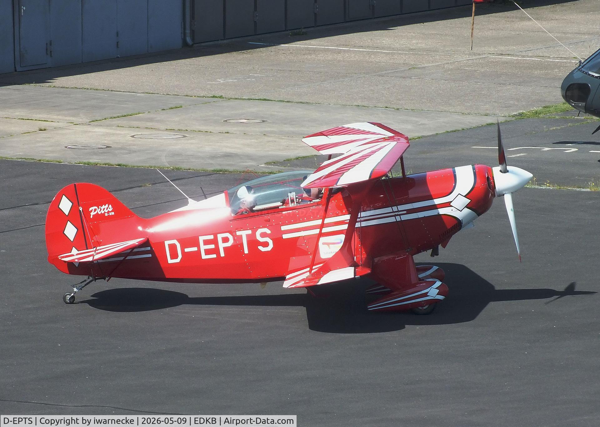 Aircraft D-EPTS, Aviat Pitts S-2B Special, c/n 5218, Aviat Pitts S-2B at Bonn-Hangelar airfield '2605, at EDKB, photo by iwarnecke