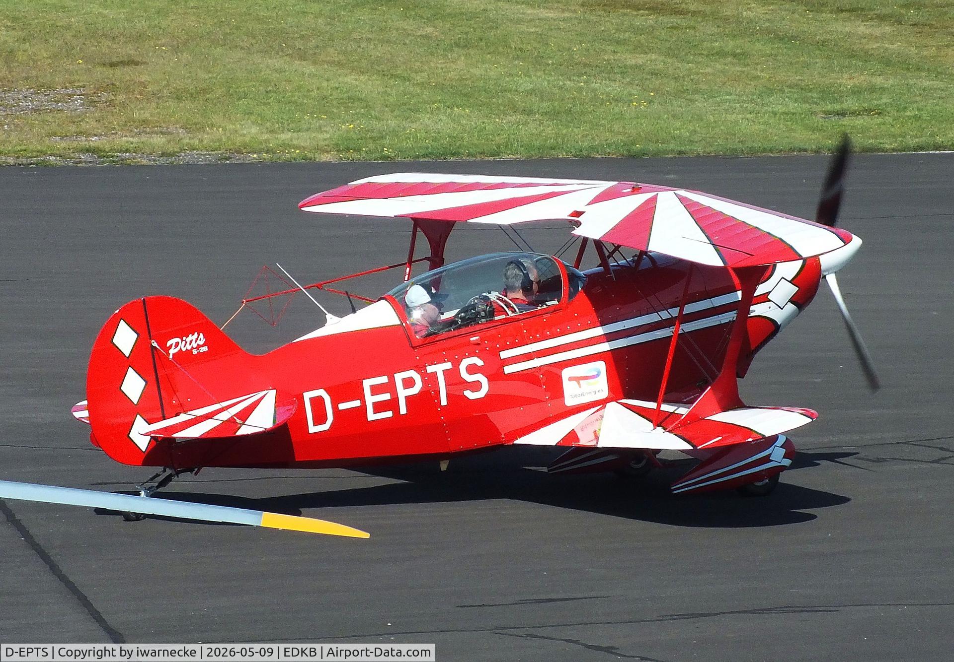 Aircraft D-EPTS, Aviat Pitts S-2B Special, c/n 5218, Aviat Pitts S-2B at Bonn-Hangelar airfield '2605, at EDKB, photo by iwarnecke