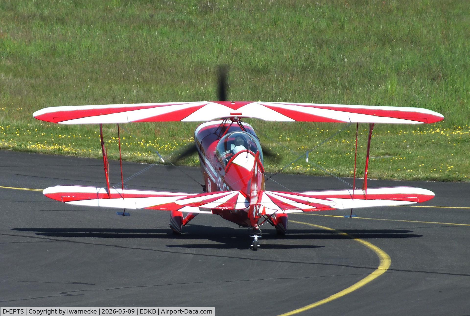 Aircraft D-EPTS, Aviat Pitts S-2B Special, c/n 5218, Aviat Pitts S-2B at Bonn-Hangelar airfield '2605, at EDKB, photo by iwarnecke