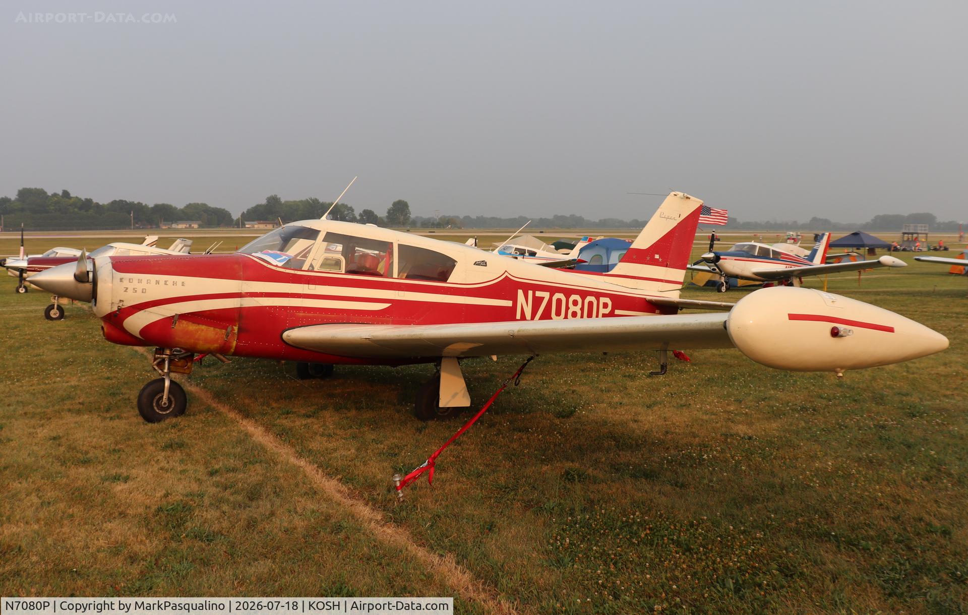 Aircraft N7080P, 1960 Piper PA-24-250 Comanche, c/n 24-2232, Piper PA-24-250, at KOSH, photo by MarkPasqualino