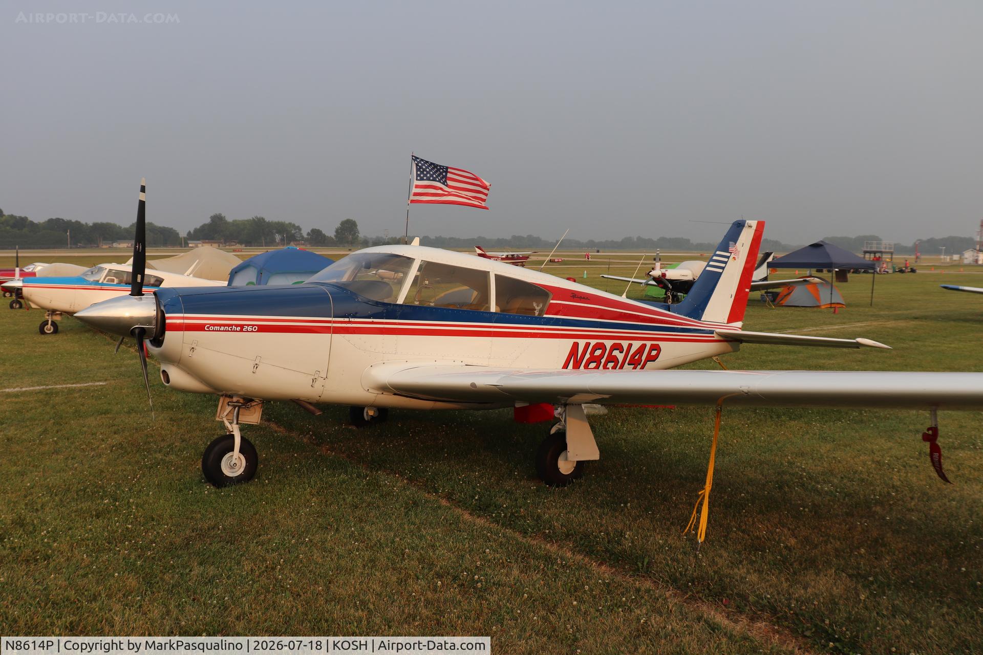 Aircraft N8614P, 1964 Piper PA-24-260 Comanche, c/n 24-4065, Piper PA-24-250, at KOSH, photo by MarkPasqualino