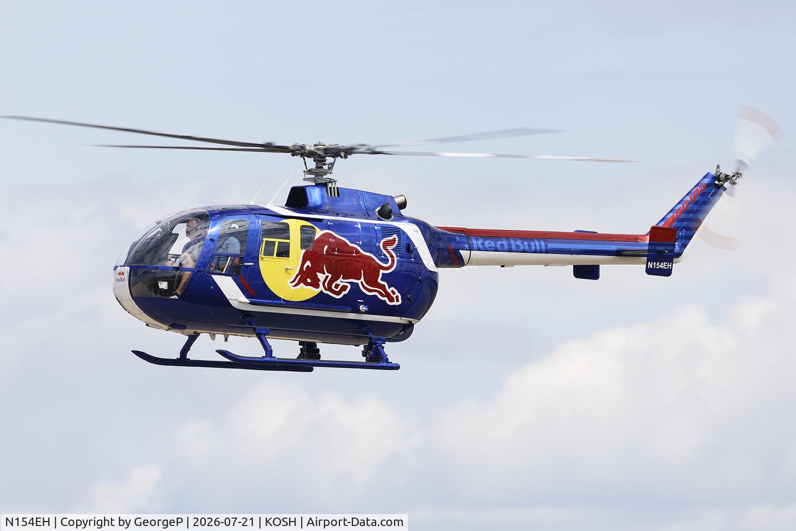 Aircraft N154EH, 1985 MBB Bo-105CBS-4, c/n S-704, Airventure 2026., at KOSH, photo by GeorgeP