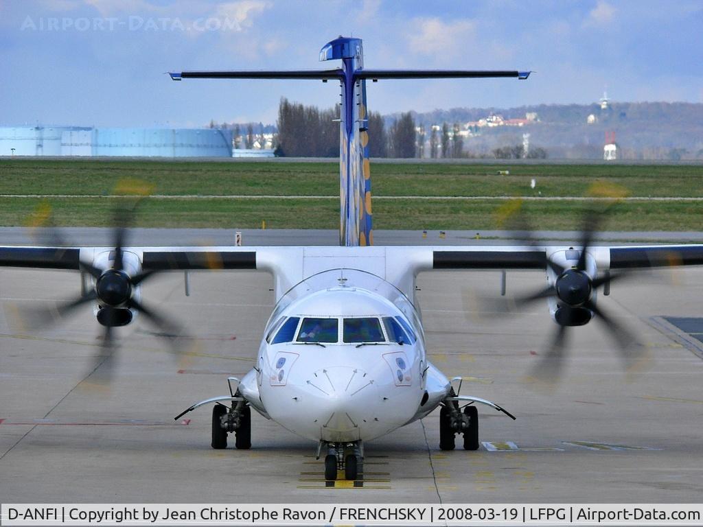 Aircraft D-ANFI, 2001 ATR 72-212A (500), c/n 662, Contactair>Lufthansa Regional (Eurowings) at CDG terminal 1, at LFPG, photo by Jean Christophe Ravon / FRENCHSKY