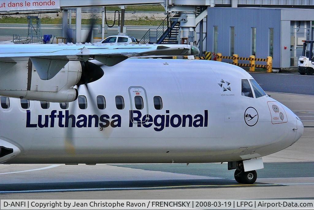 Aircraft D-ANFI, 2001 ATR 72-212A (500), c/n 662, Contactair>Lufthansa Regional (Eurowings) at CDG terminal 1, at LFPG, photo by Jean Christophe Ravon / FRENCHSKY