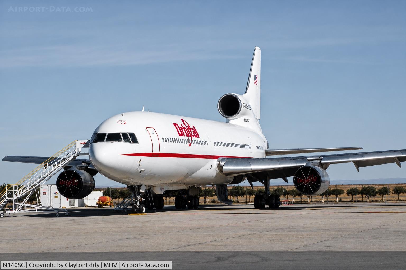 Aircraft N140SC, 1967 Lockheed L-1011-385-1-15 TriStar 100, c/n 1067 l/n 193E-1067, Mojave airport in California 1990's, at MHV, photo by ClaytonEddy