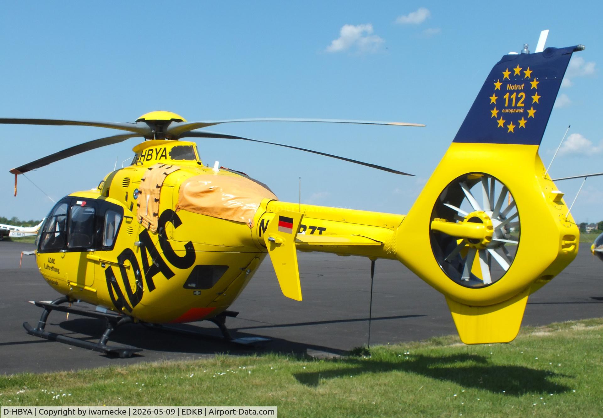 Aircraft D-HBYA, Eurocopter EC-135P-2, c/n 0057, Eurocopter EC135P-2 EMS-helicopter of ADAC Luftrettung at Bonn-Hangelar airfield '2605, at EDKB, photo by iwarnecke