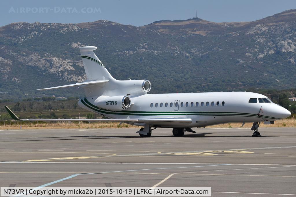 Aircraft N73VR, 2006 Dassault Aviation FALCON 7X, c/n 06, Parked, at LFKC, photo by micka2b