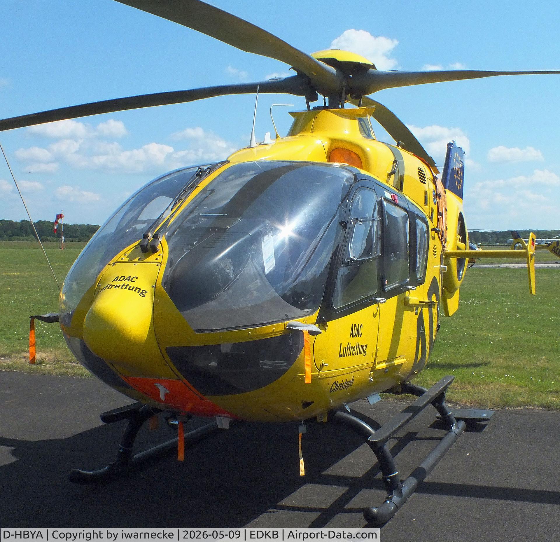 Aircraft D-HBYA, Eurocopter EC-135P-2, c/n 0057, Eurocopter EC135P-2 EMS-helicopter of ADAC Luftrettung at Bonn-Hangelar airfield '2605, at EDKB, photo by iwarnecke