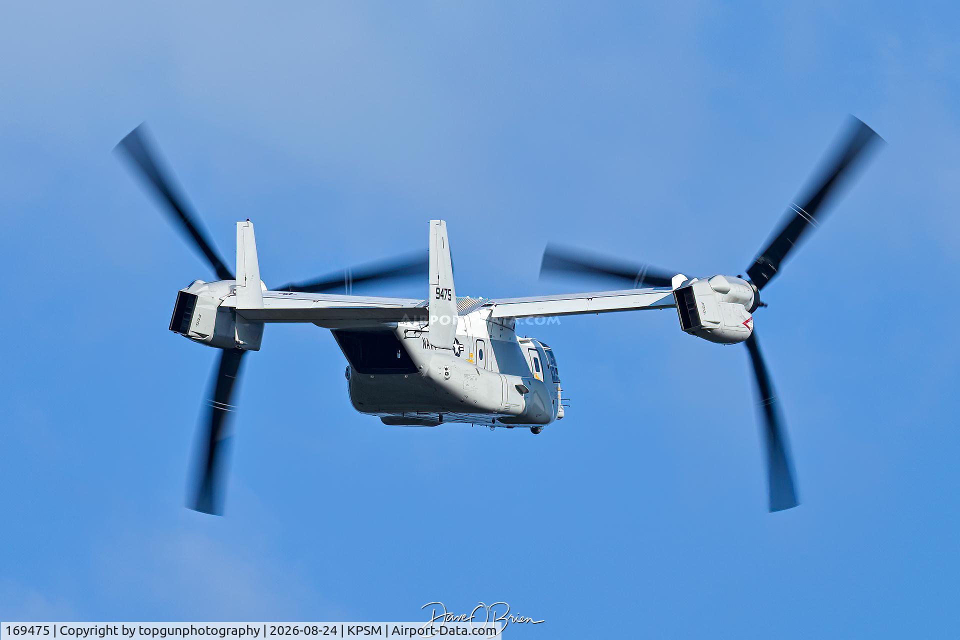 Aircraft 169475, 2025 Bell Boeing CMV-22B Osprey, c/n D2041, BISON64, at KPSM, photo by topgunphotography