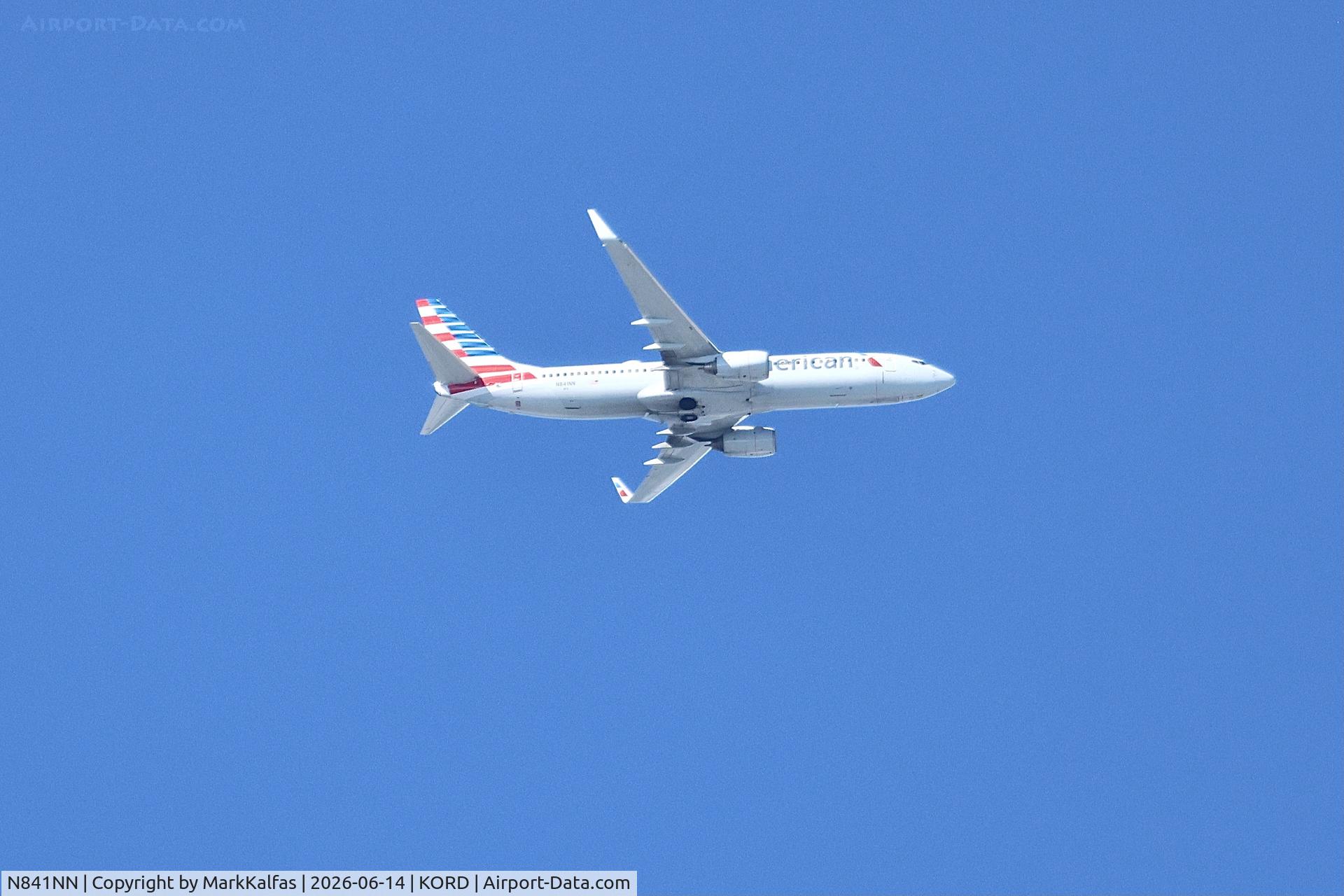Aircraft N841NN, 2010 Boeing 737-823, c/n 30914, B738 American Airlines Boeing 737-823, N841NN arriving at KORD, at KORD, photo by MarkKalfas