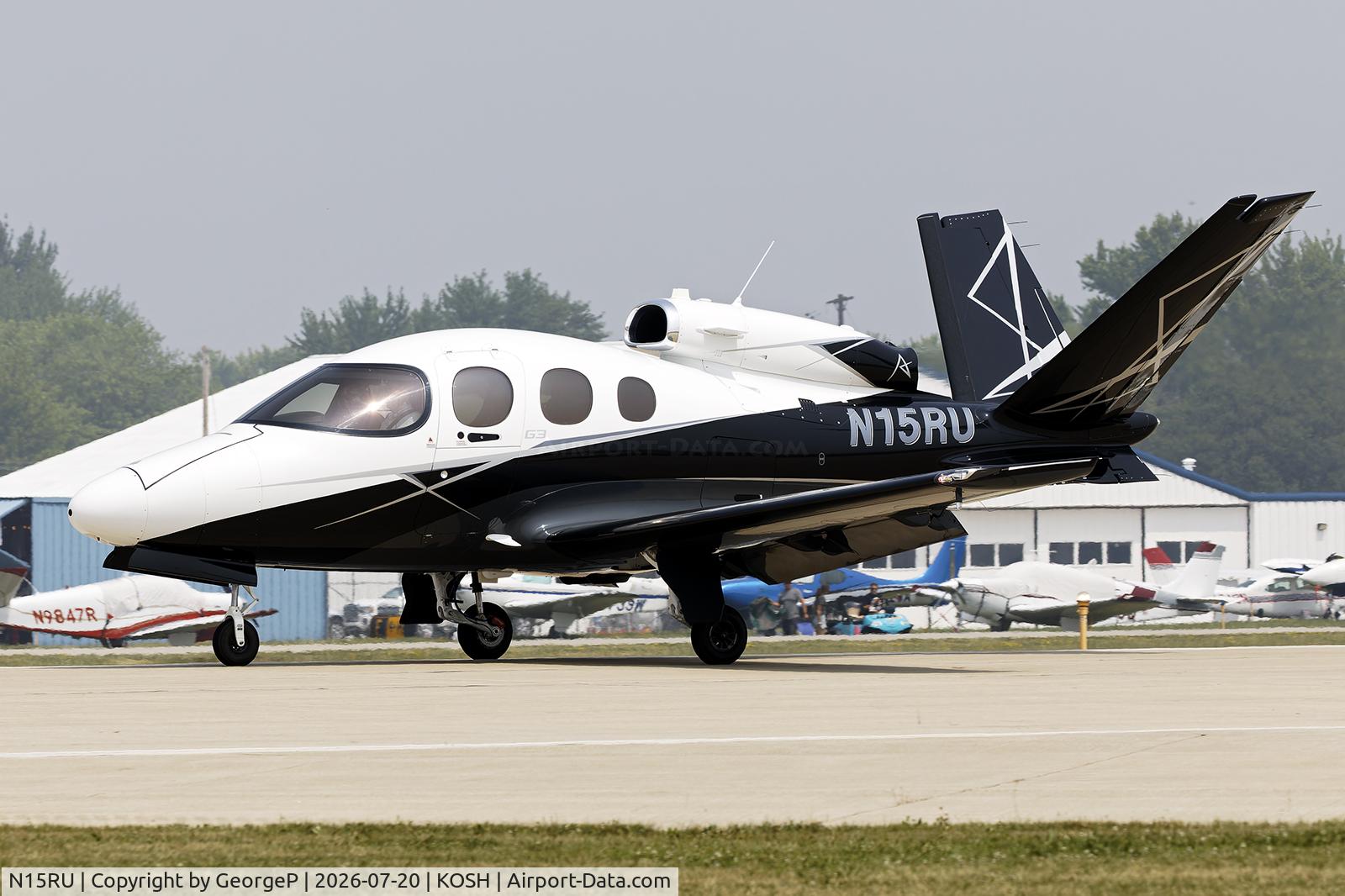 Aircraft N15RU, 2026 Cirrus Design Corp SF50, c/n 0766, Airventure 2026., at KOSH, photo by GeorgeP