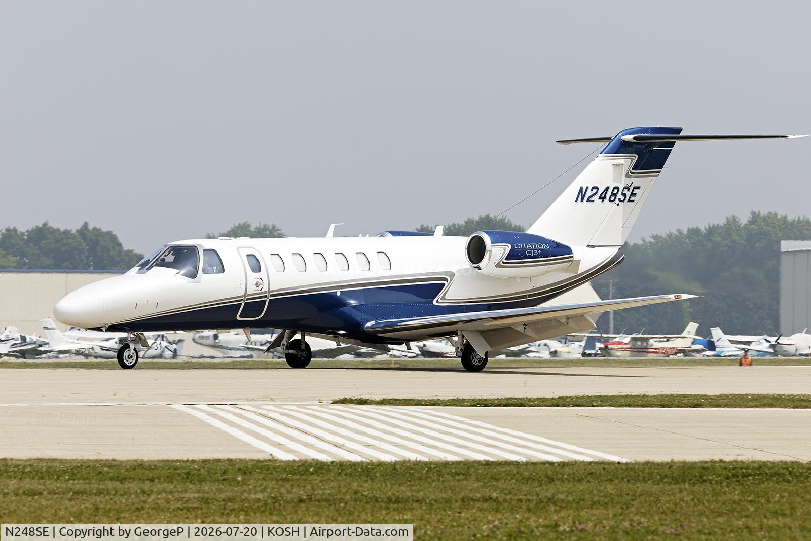 Aircraft N248SE, 2020 Cessna 525B, c/n 525B0608, Airventure 2026., at KOSH, photo by GeorgeP