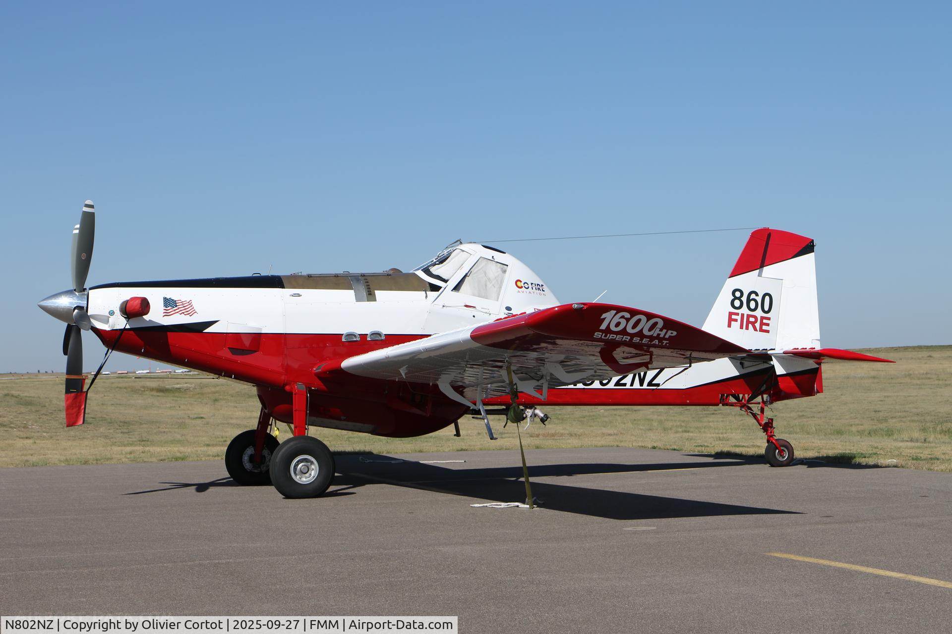 Aircraft N802NZ, 2015 Air Tractor AT-802A, c/n 802A-0593, 2025, at FMM, photo by Olivier Cortot