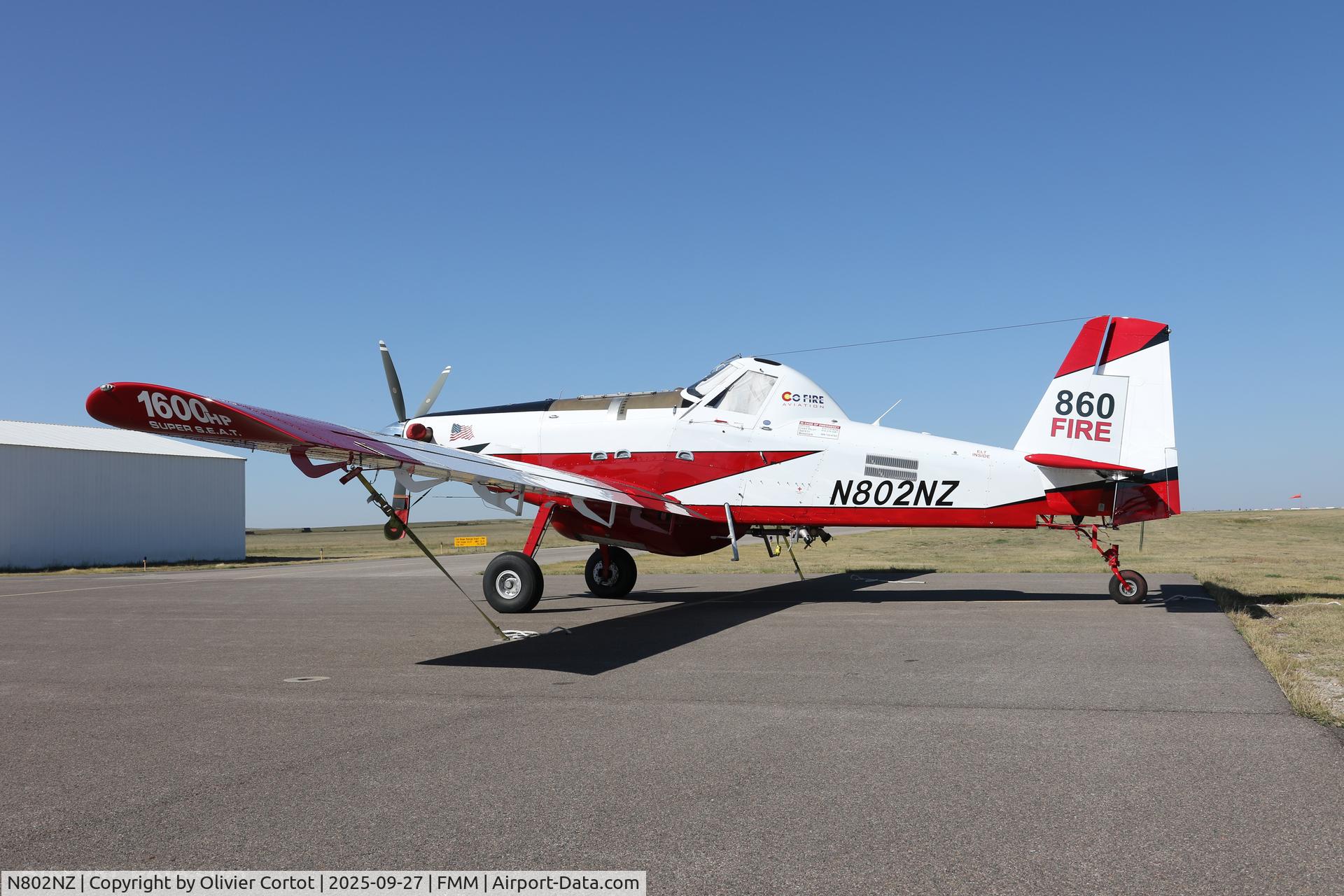 Aircraft N802NZ, 2015 Air Tractor AT-802A, c/n 802A-0593, 2025, at FMM, photo by Olivier Cortot