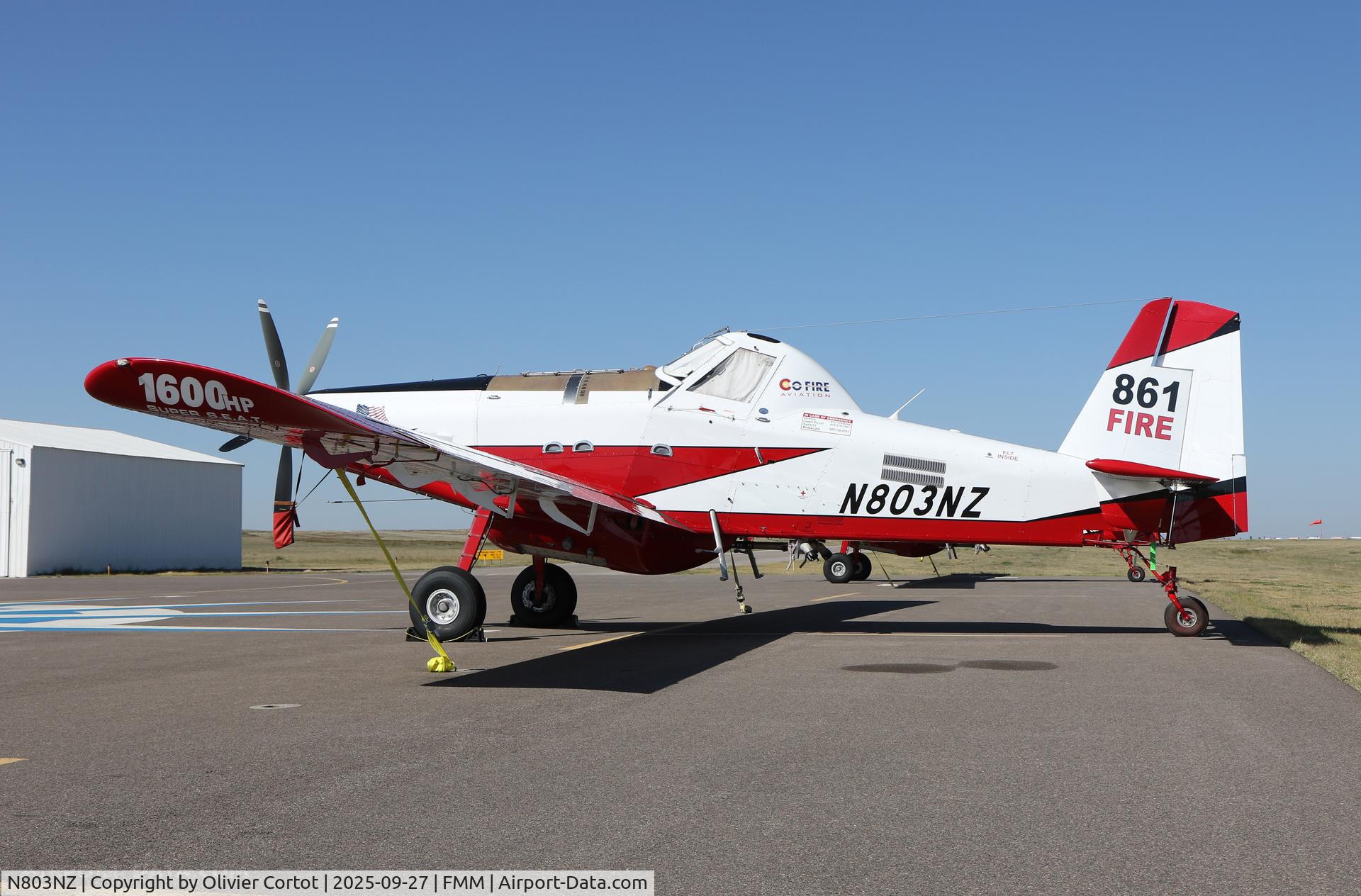 Aircraft N803NZ, 2016 Air Tractor Inc AT-802A, c/n 802A-0645, 2025, at FMM, photo by Olivier Cortot