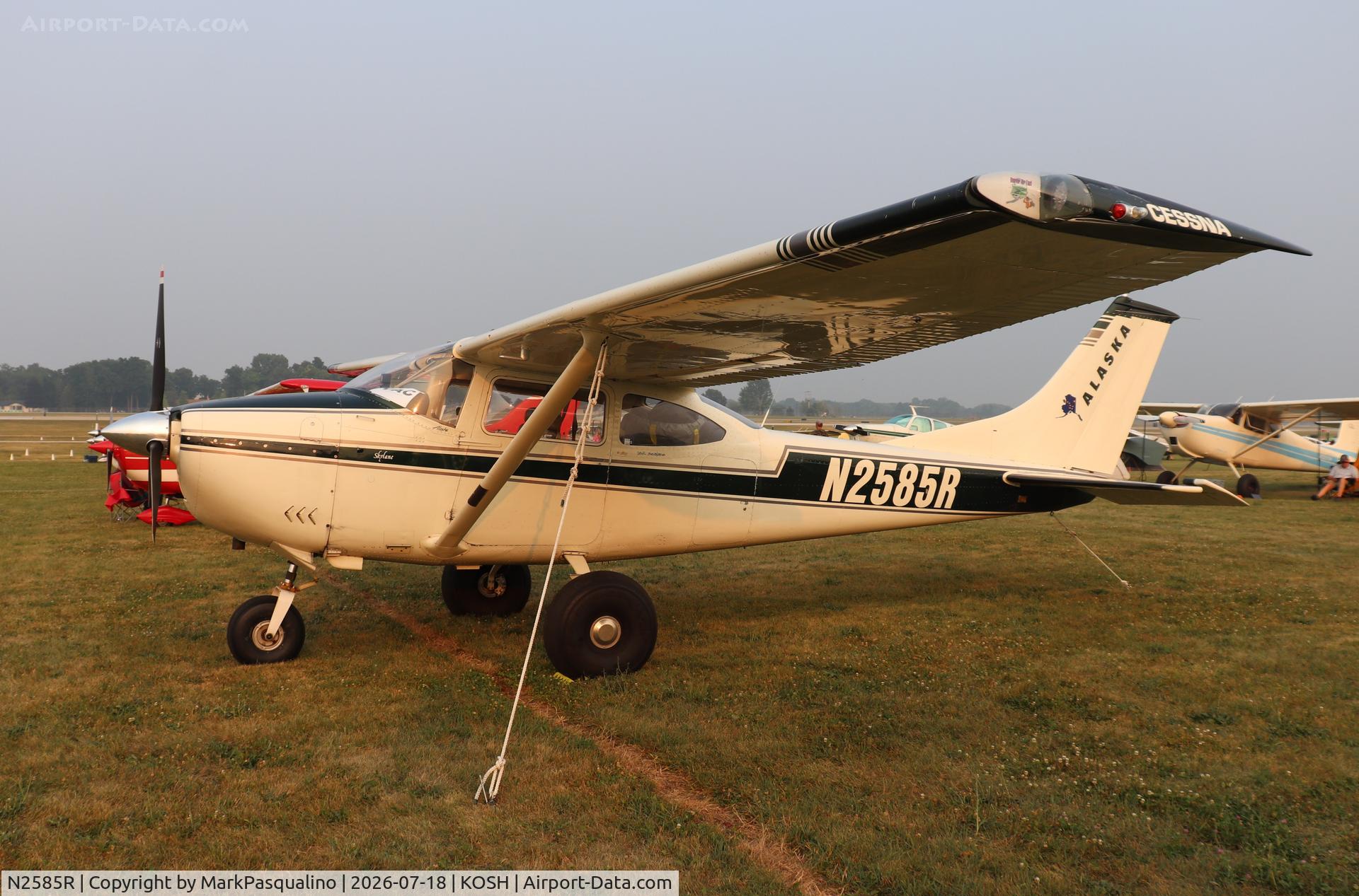 Aircraft N2585R, 1967 Cessna 182K Skylane, c/n 18258285, Cessna 182K, at KOSH, photo by MarkPasqualino