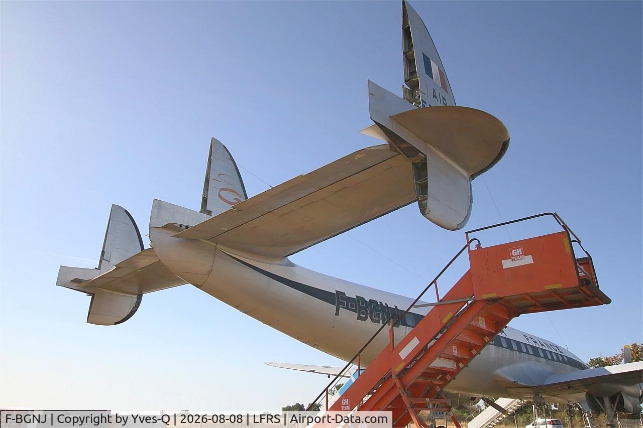 Aircraft F-BGNJ, 1953 Lockheed L-1049G Super Constellation, c/n 4519, F-BGNJ - Lockheed L-1049G Super Constellation, Amicale du Super Constellation, Nantes-Atlantique airport (LFRS-NTE), at LFRS, photo by Yves-Q