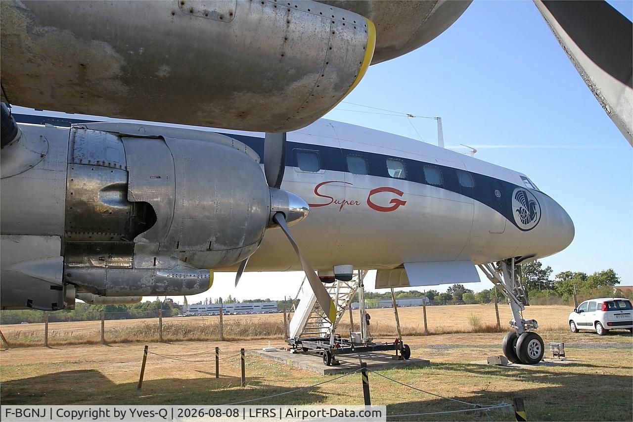Aircraft F-BGNJ, 1953 Lockheed L-1049G Super Constellation, c/n 4519, F-BGNJ - Lockheed L-1049G Super Constellation, Amicale du Super Constellation, Nantes-Atlantique airport (LFRS-NTE), at LFRS, photo by Yves-Q