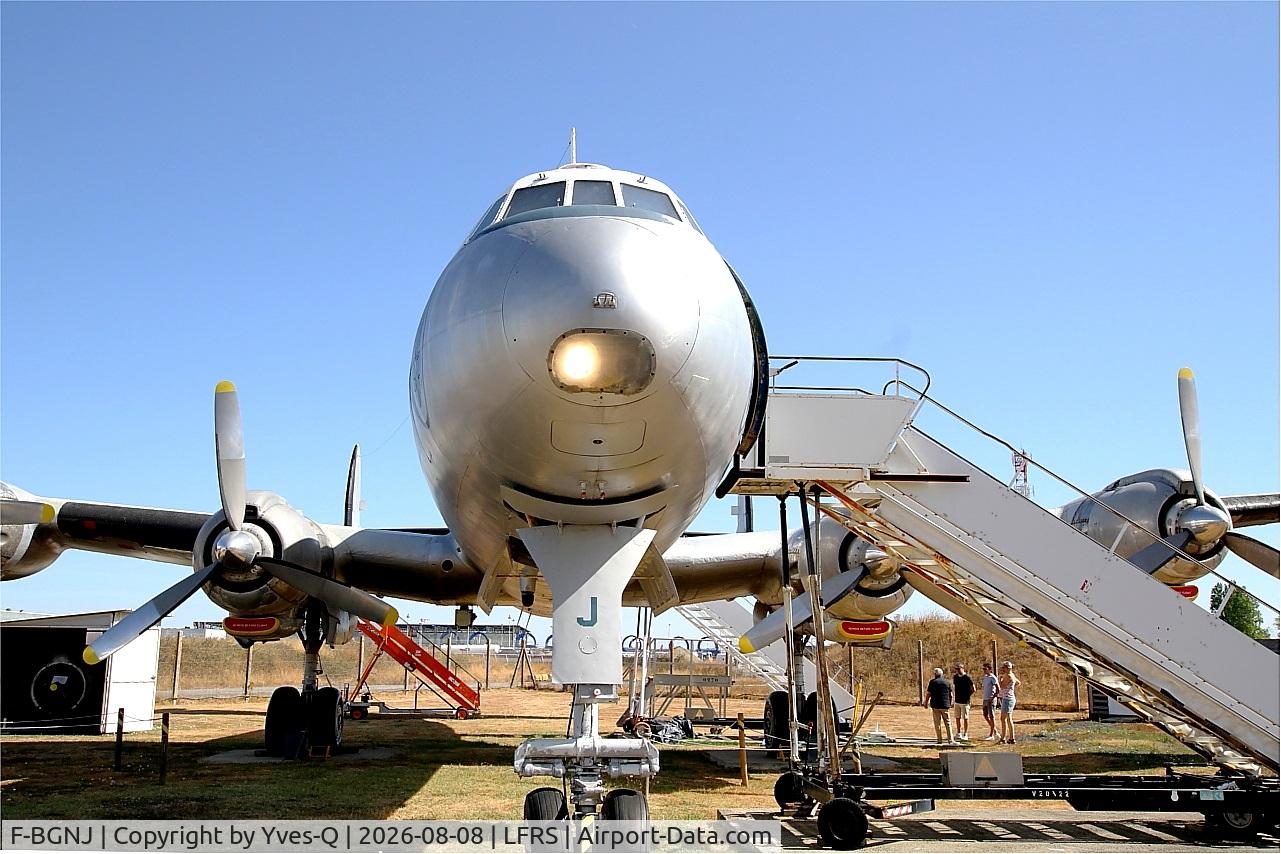 Aircraft F-BGNJ, 1953 Lockheed L-1049G Super Constellation, c/n 4519, F-BGNJ - Lockheed L-1049G Super Constellation, Amicale du Super Constellation, Nantes-Atlantique airport (LFRS-NTE), at LFRS, photo by Yves-Q