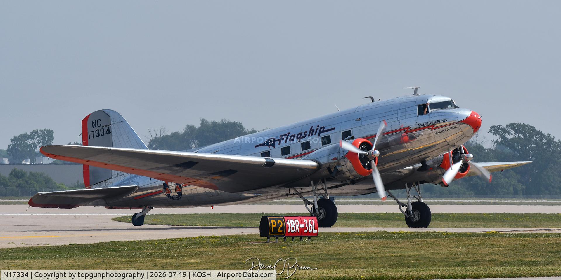 Aircraft N17334, 1937 Douglas DC-3-178, c/n 1920, Oshkosh 26, at KOSH, photo by topgunphotography