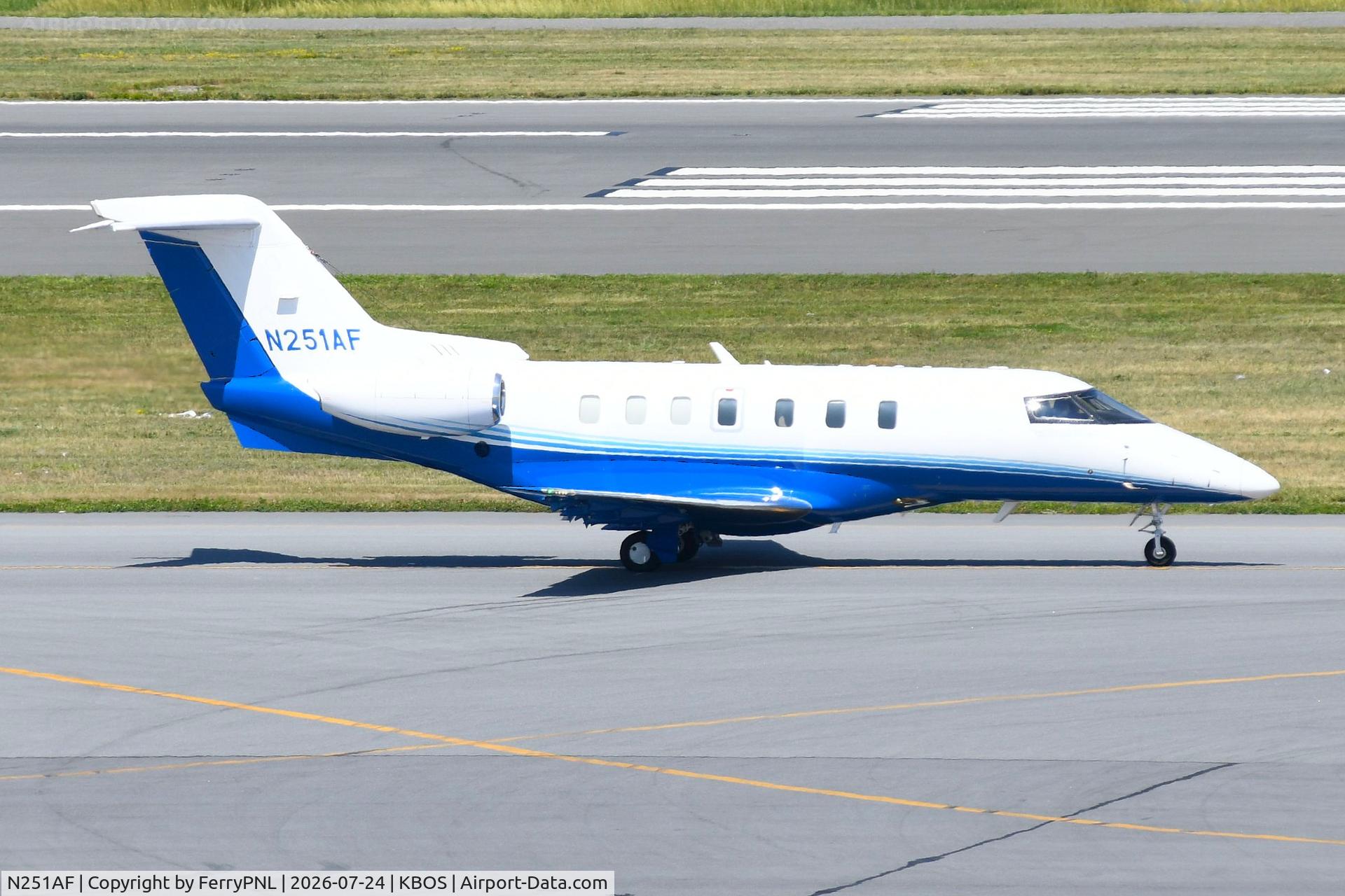 Aircraft N251AF, 2021 Pilatus PC-24, c/n 251, Cobalt Air PC24 departing BOS, at KBOS, photo by FerryPNL