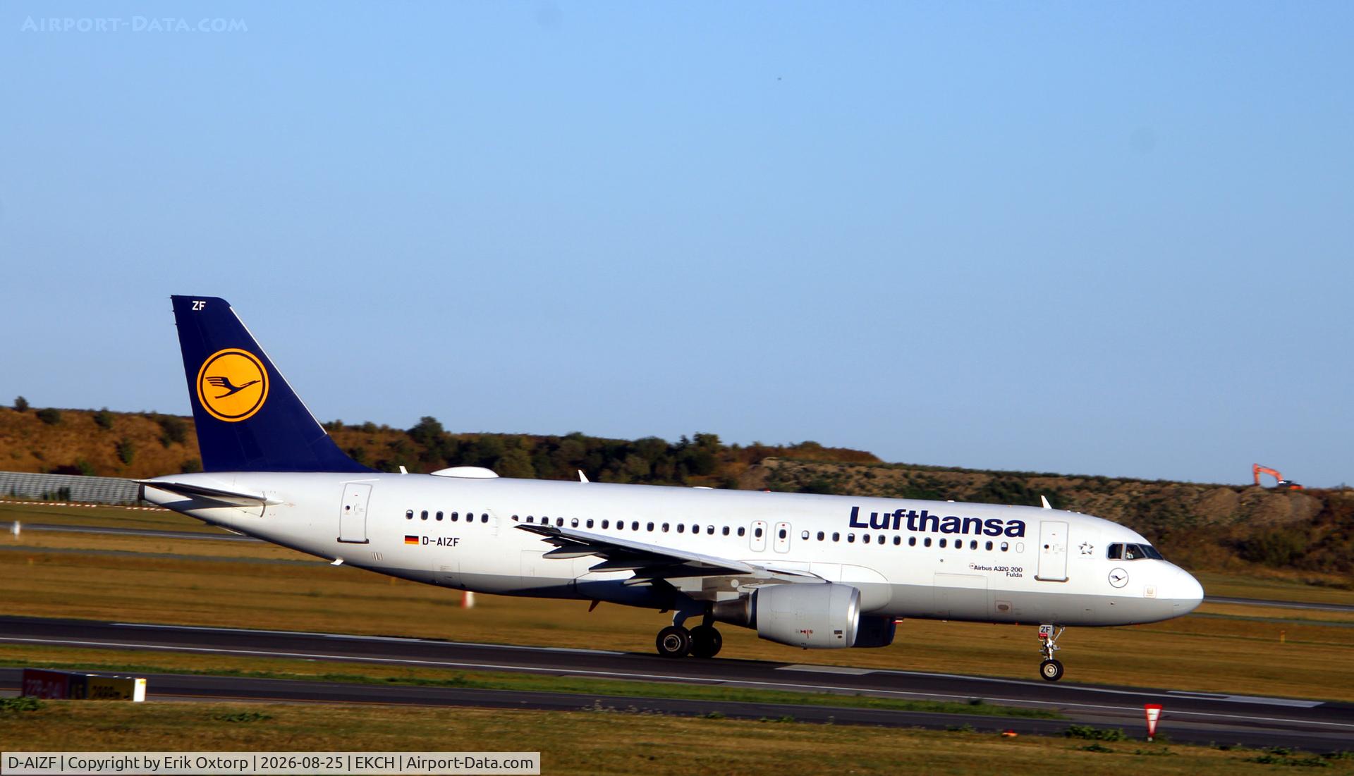 Aircraft D-AIZF, 2010 Airbus A320-214, c/n 4289, D-AIZF takeoff rw 22R, at EKCH, photo by Erik Oxtorp
