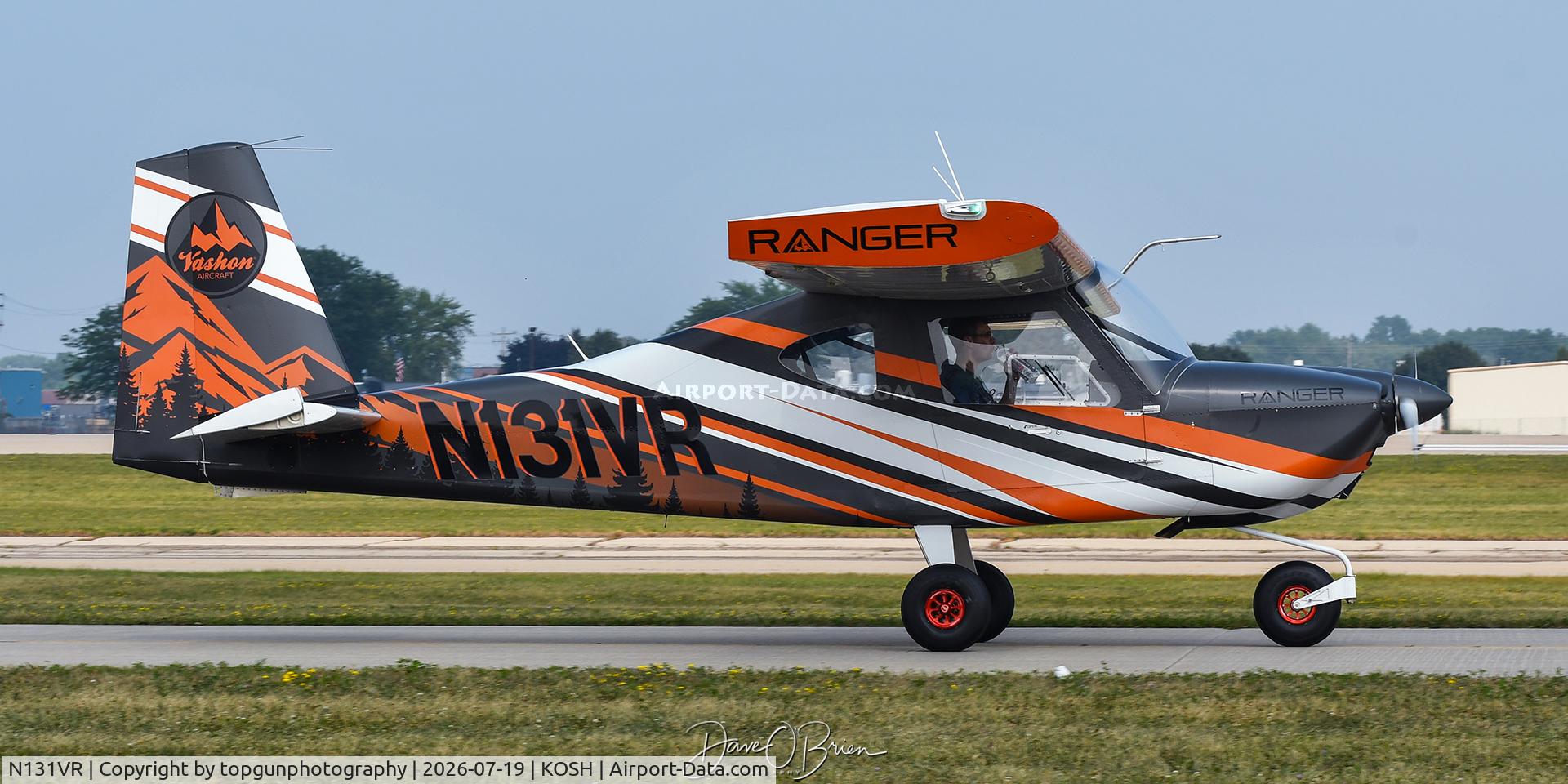 Aircraft N131VR, 2017 Vashon Aircraft Ranger R7, c/n 10131, Oshkosh 26, at KOSH, photo by topgunphotography