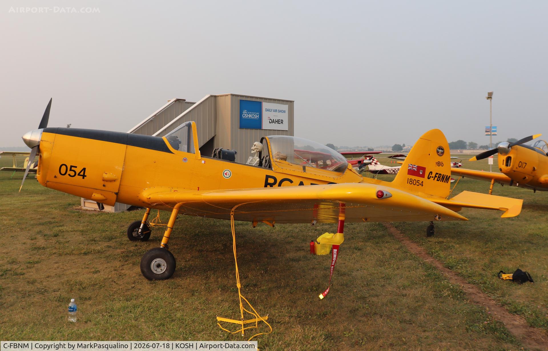 Aircraft C-FBNM, 1956 De Havilland Canada DHC-1B-2-S5 Chipmunk Mk2, c/n 192-230, DHC-1B-2-S5 Chipmunk Mk2, at KOSH, photo by MarkPasqualino