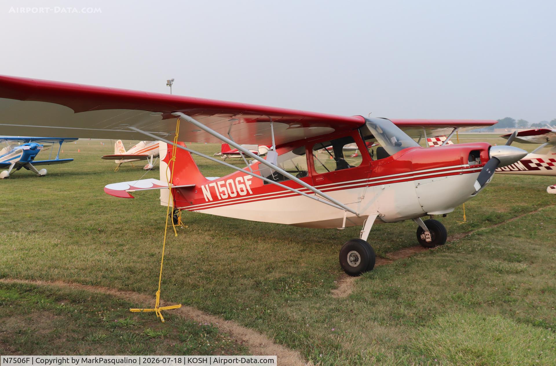 Aircraft N7506F, 1969 Champion 7ECA Citabria, c/n 717, Champion 7ECA, at KOSH, photo by MarkPasqualino