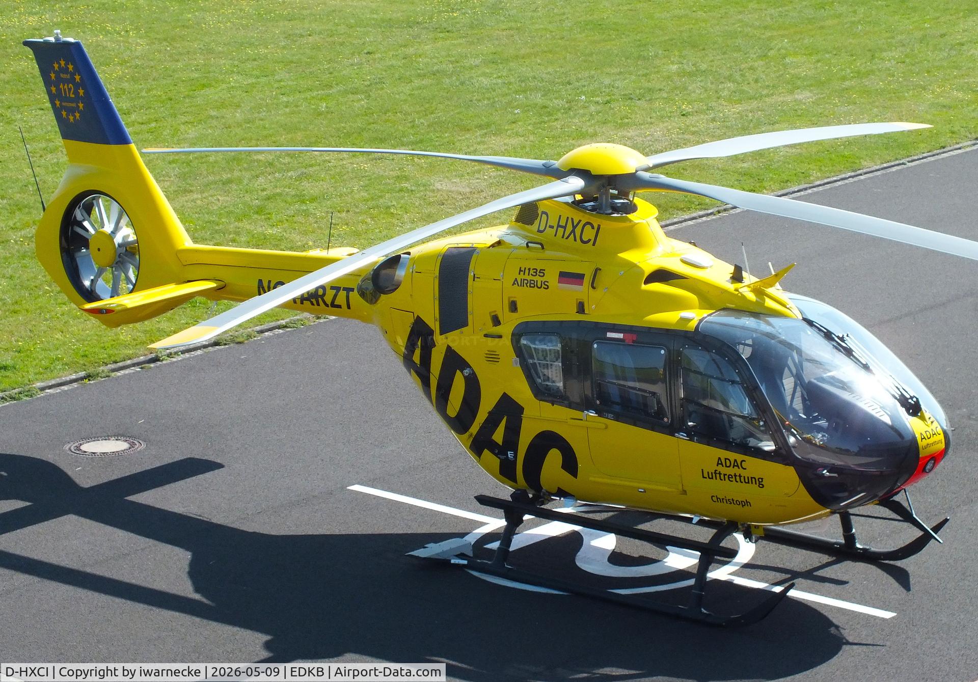 Aircraft D-HXCI, 2026 Airbus Helicopters EC135 P3H, c/n 2337, Airbus Helicopters EC135P-3H EMS-helicopter of ADAC Luftrettung at Bonn-Hangelar airfield '2605, at EDKB, photo by iwarnecke
