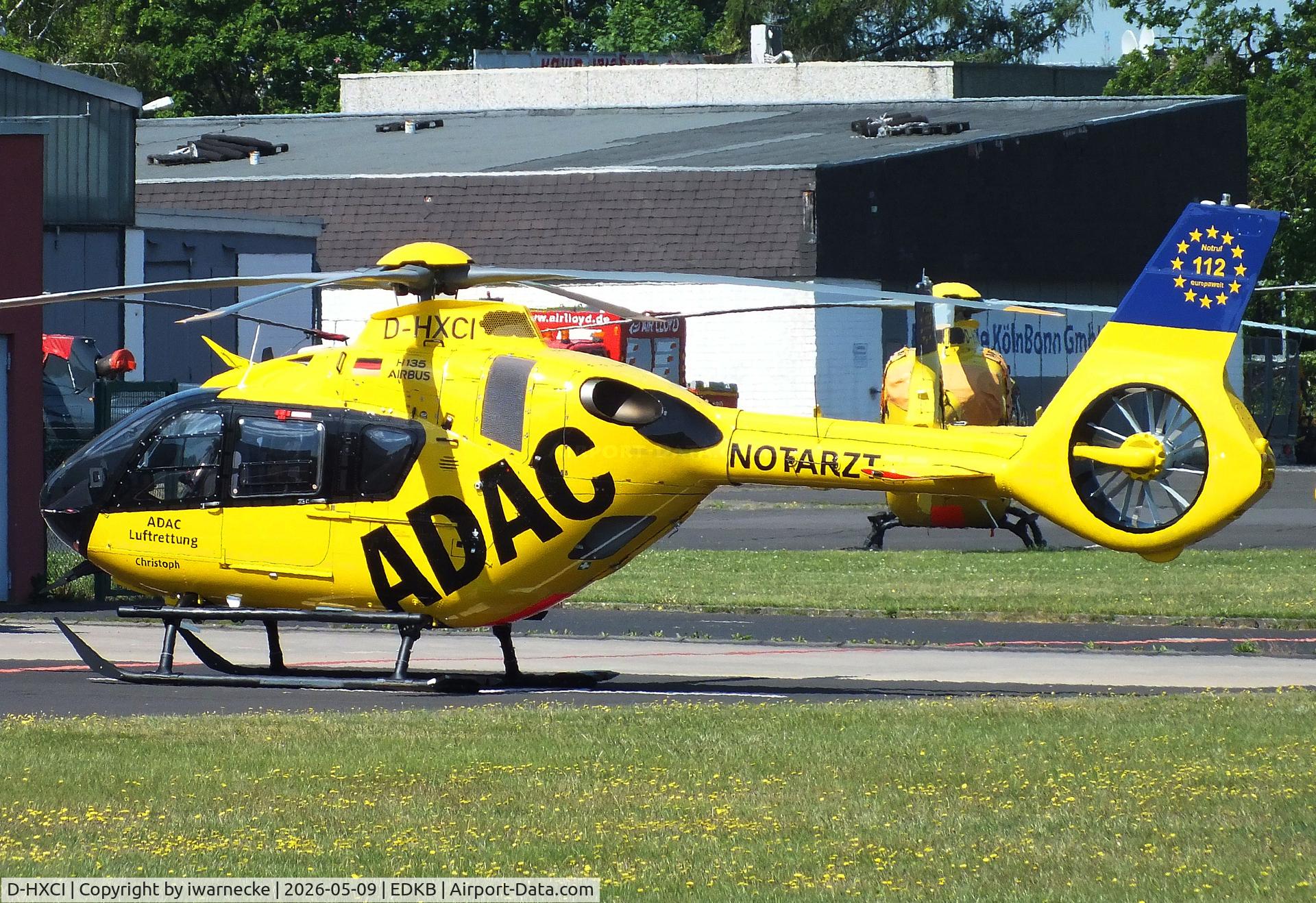 Aircraft D-HXCI, 2026 Airbus Helicopters EC135 P3H, c/n 2337, Airbus Helicopters EC135P-3H EMS-helicopter of ADAC Luftrettung at Bonn-Hangelar airfield '2605, at EDKB, photo by iwarnecke