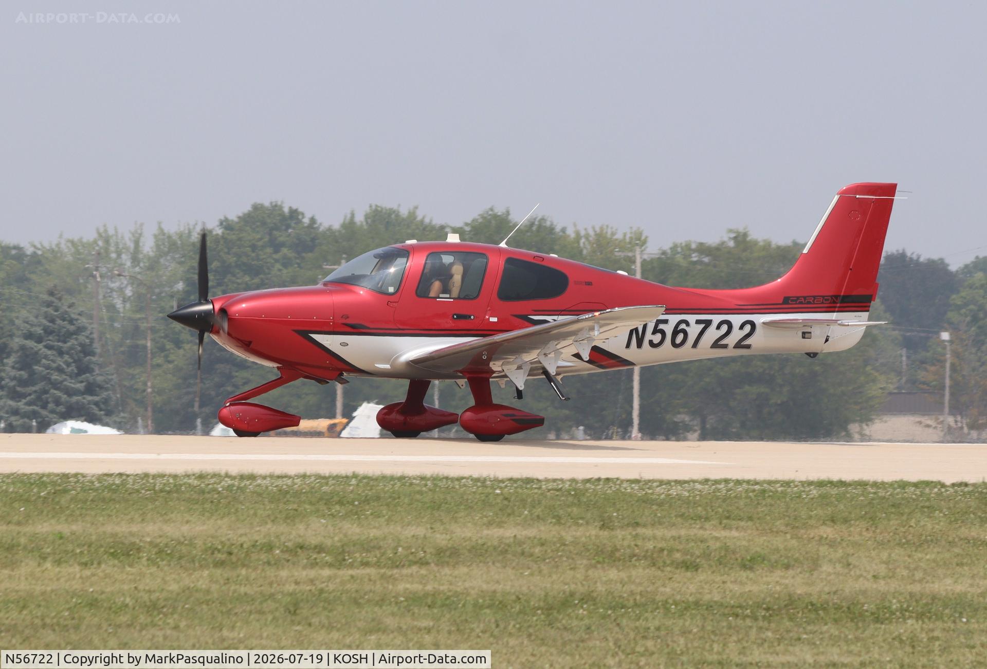 Aircraft N56722, 2026 Cirrus SR22T, c/n 11497, Cirrus SR22T, at KOSH, photo by MarkPasqualino