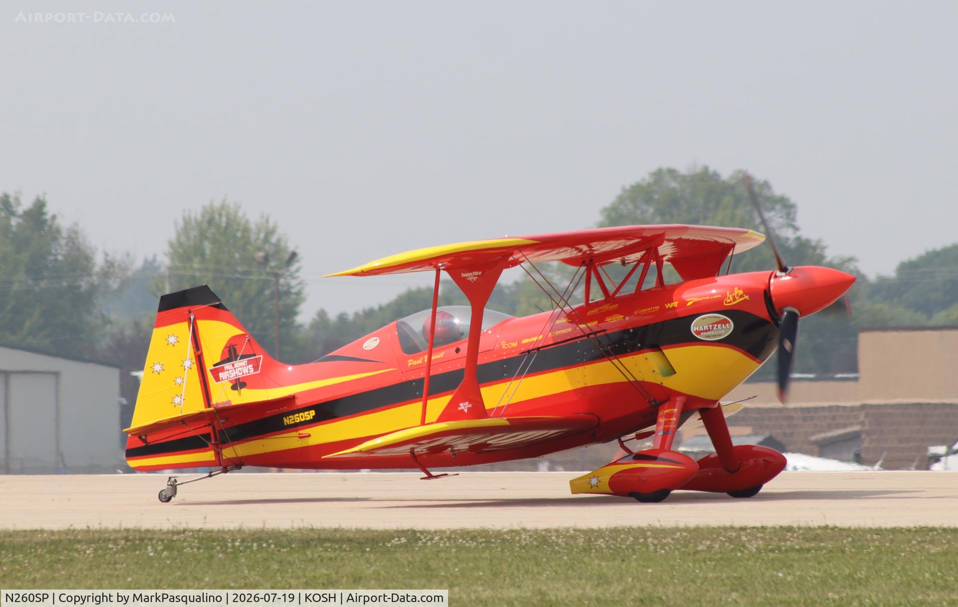 Aircraft N260SP, 1981 Pitts S-2S Special, c/n 1114C, Pitts S-2S, at KOSH, photo by MarkPasqualino