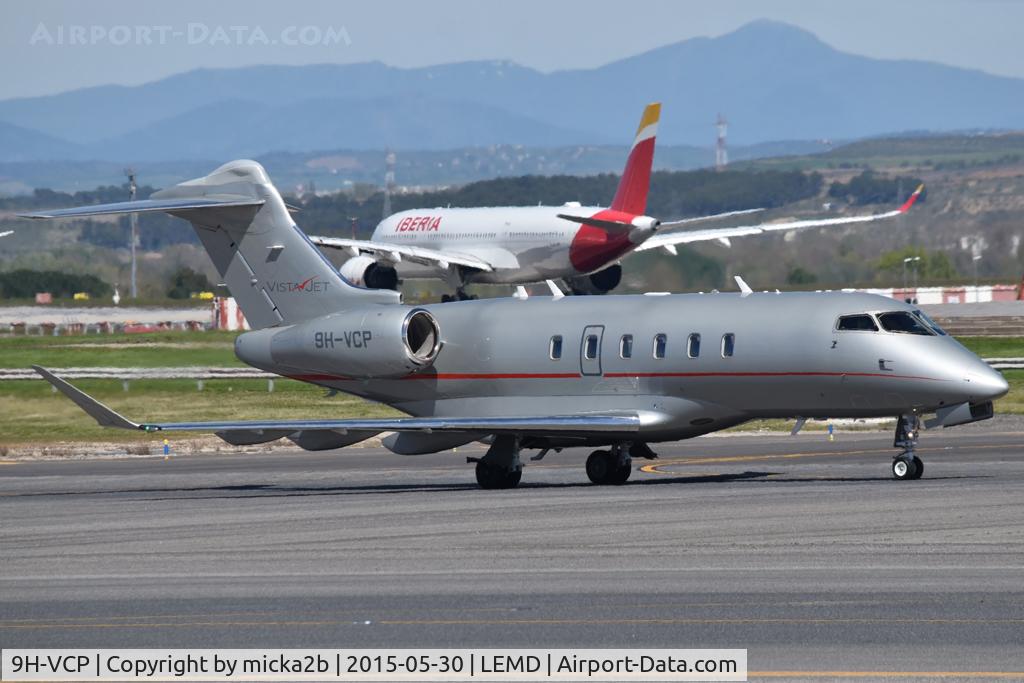 Aircraft 9H-VCP, 2021 Bombardier Challenger CL350, c/n 20896, Taxiing, at LEMD, photo by micka2b