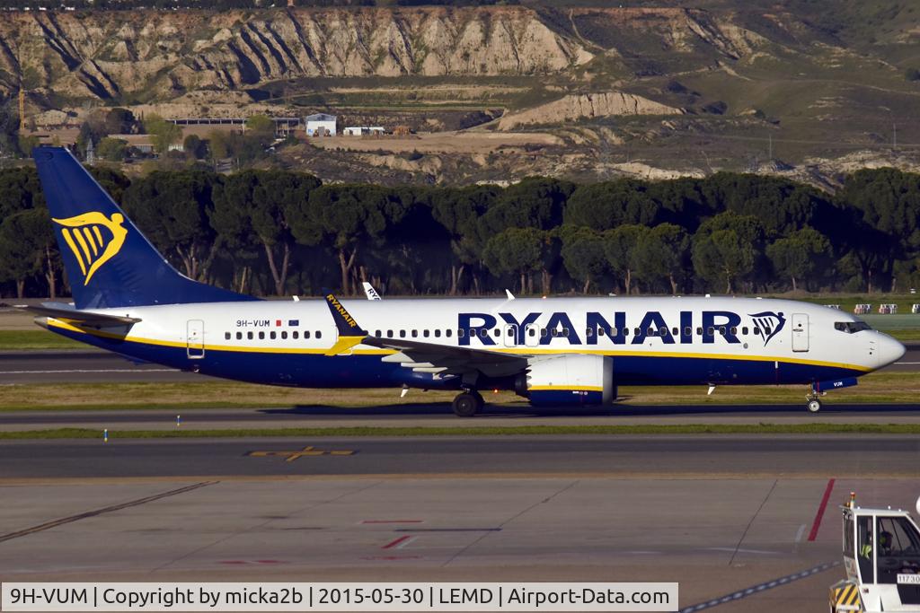 Aircraft 9H-VUM, 2021 Boeing 737-8 MAX, c/n 65084 l/n 8127, Taxiing, at LEMD, photo by micka2b