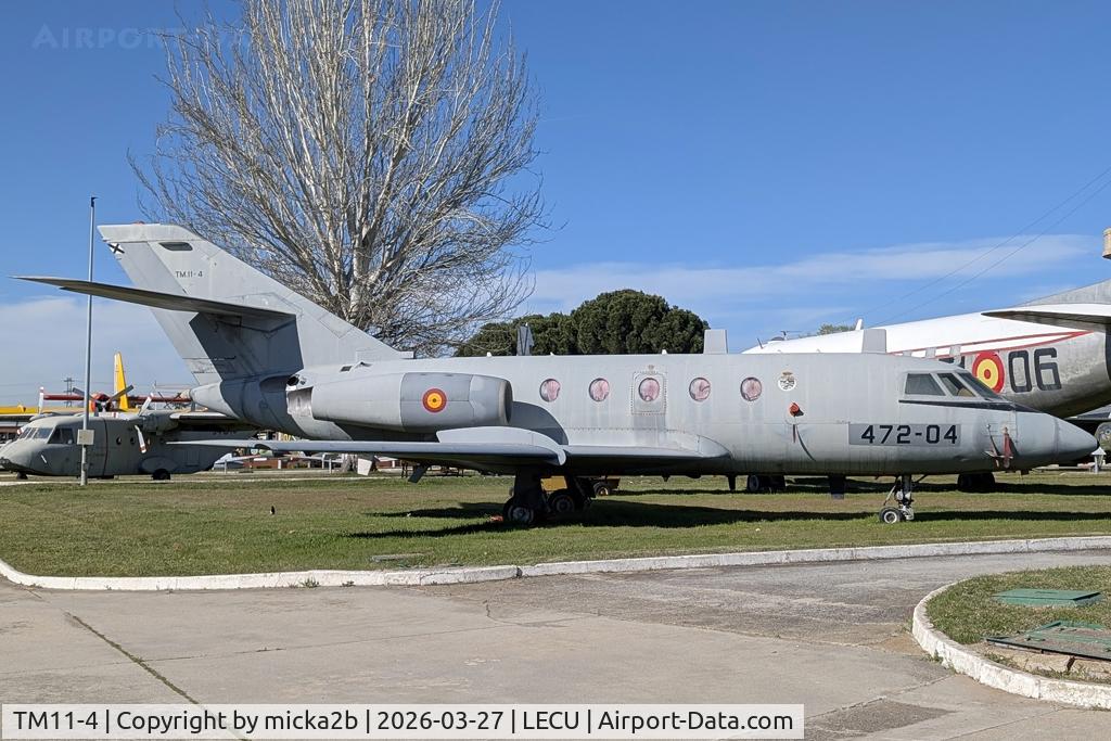 Aircraft TM11-4, 1975 Dassault Falcon 20E, c/n 332, Preserved, at LECU, photo by micka2b