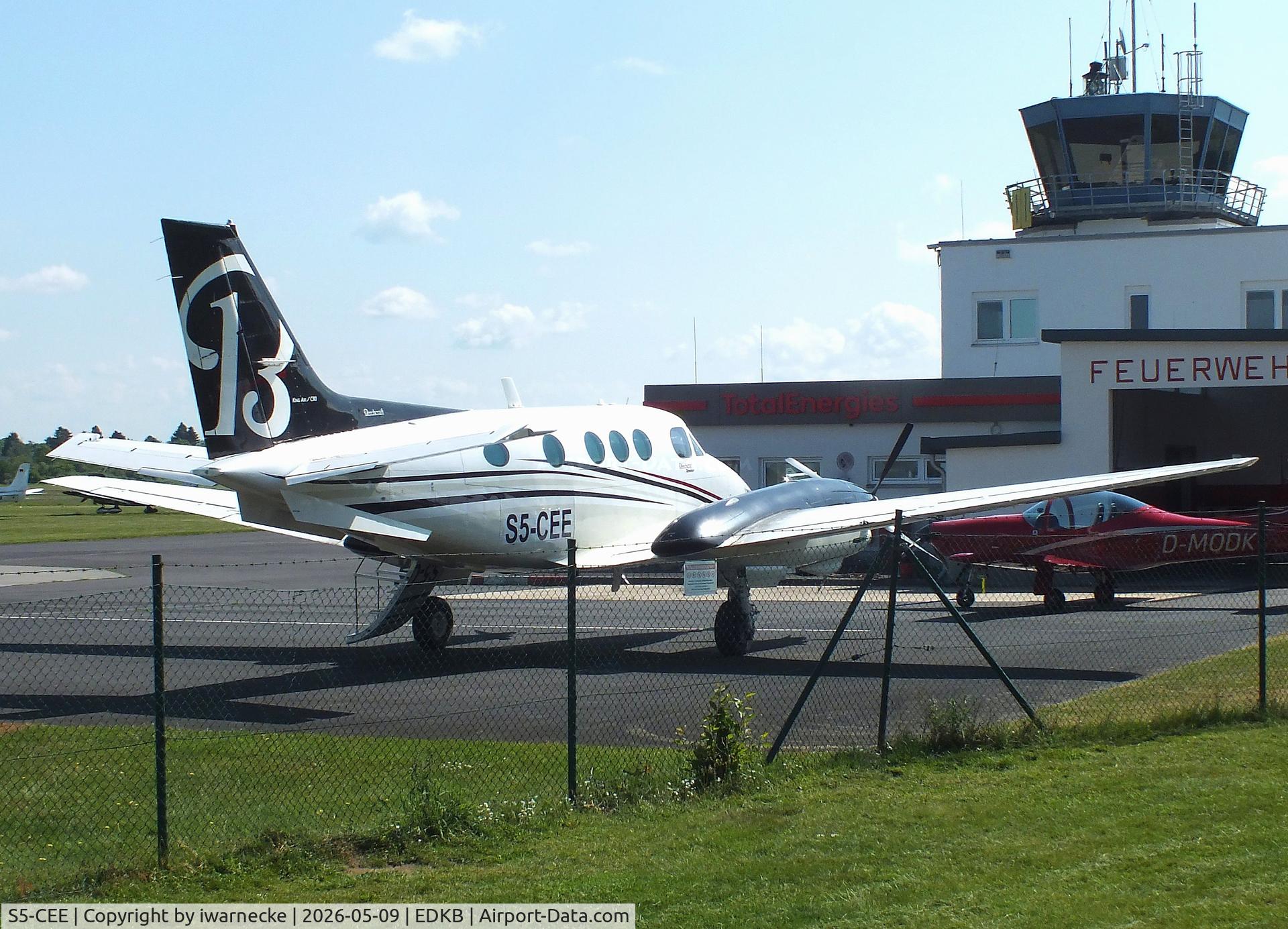 Aircraft S5-CEE, 1977 Beech C90 King Air, c/n LJ-723, Beechcraft C90 King Air at Bonn-Hangelar airfield '2605, at EDKB, photo by iwarnecke