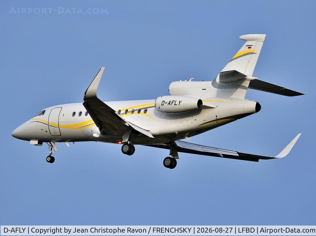 Aircraft D-AFLY, Dassault Falcon 900 LX, c/n 4027, London (BQH) Bordeaux (BOD) (LUA272U), at LFBD, photo by Jean Christophe Ravon / FRENCHSKY