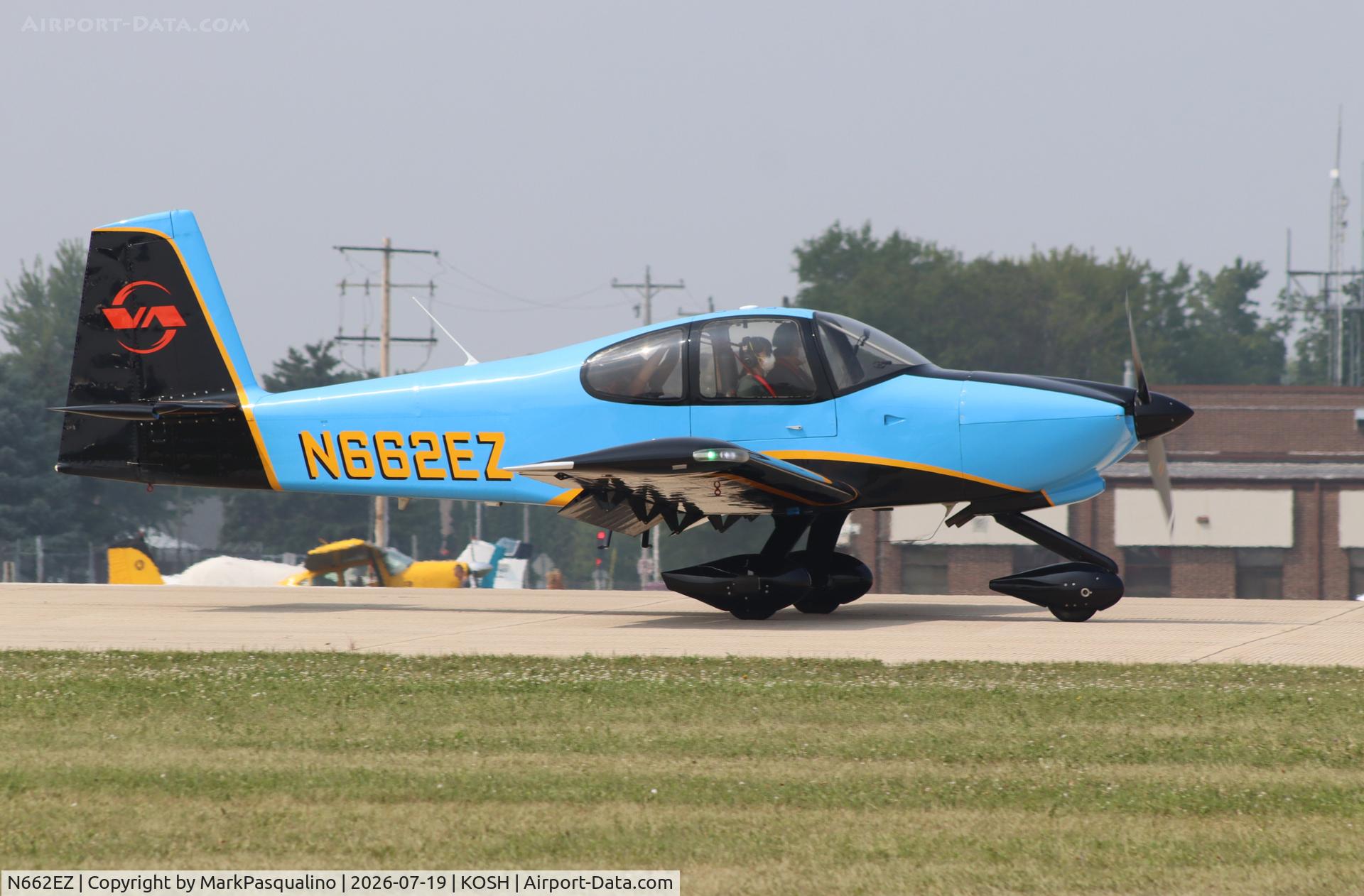 Aircraft N662EZ, 2024 Elvin Zhou RV-10, c/n 41928, Vans RV-10, at KOSH, photo by MarkPasqualino