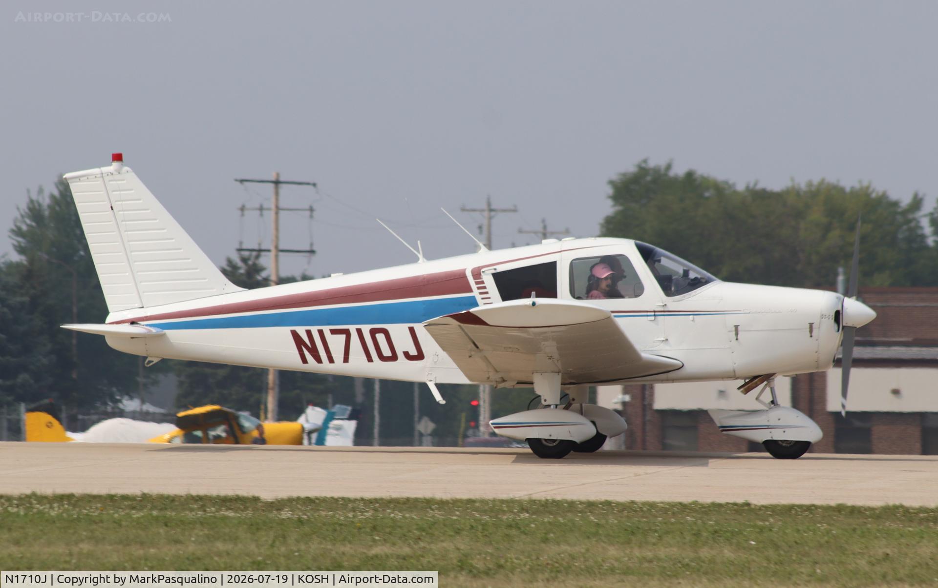 Aircraft N1710J, 1968 Piper PA-28-140, c/n 28-24119, Piper PA-28-140, at KOSH, photo by MarkPasqualino