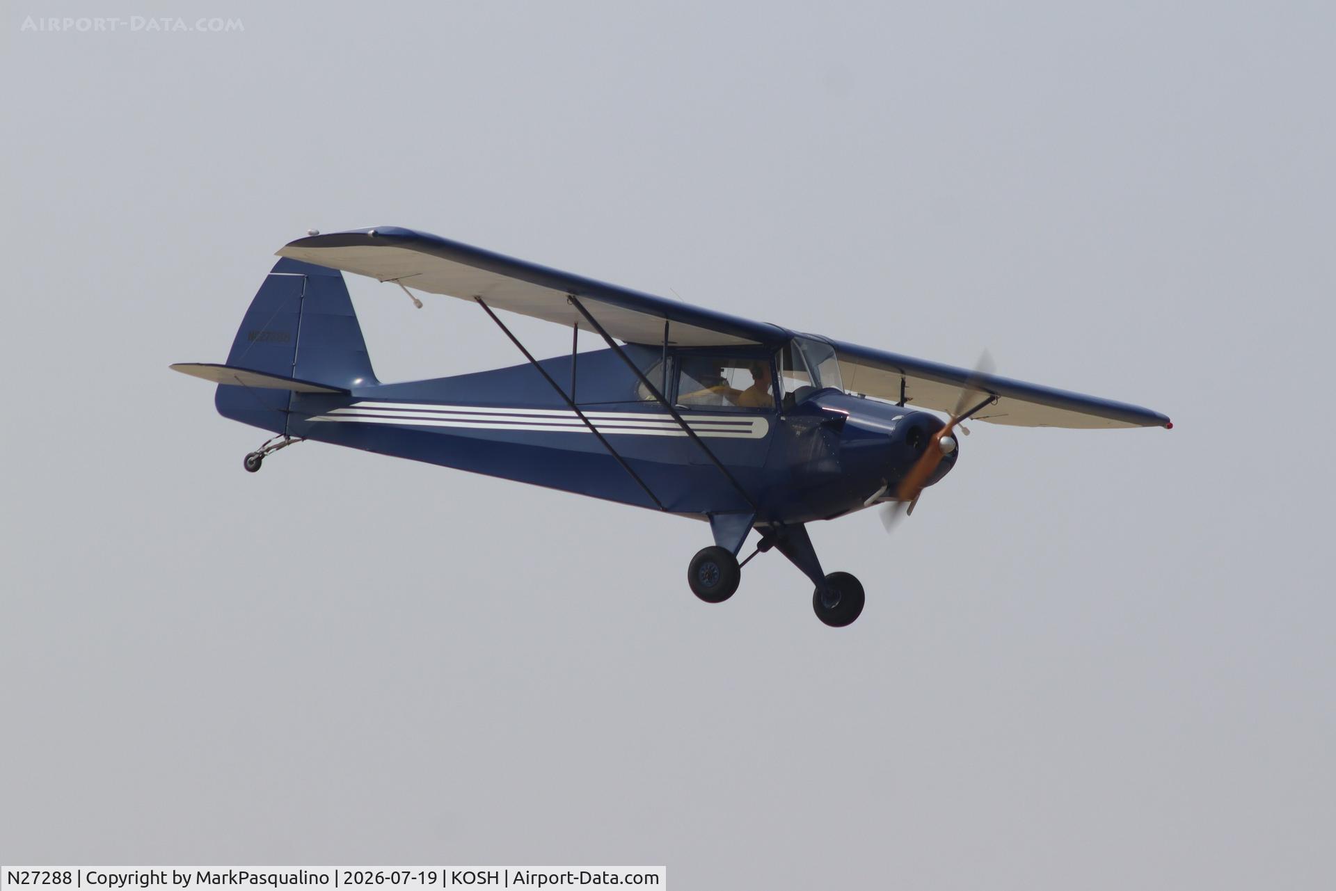 Aircraft N27288, 1940 Porterfield LP-65, c/n 769, Porterfield LP-65, at KOSH, photo by MarkPasqualino