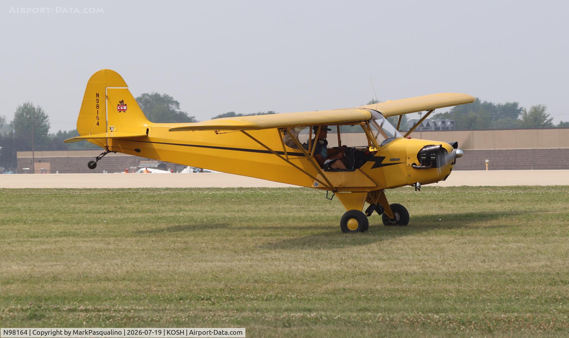 Aircraft N98164, 1946 Piper J3C-65 Cub, c/n 18323, Piper J3C-65, at KOSH, photo by MarkPasqualino