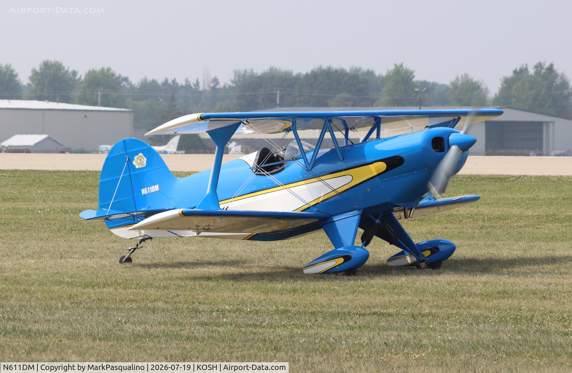 Aircraft N611DM, 1976 EAA Sport Biplane, c/n 001-RM, EAA Aport Biplane, at KOSH, photo by MarkPasqualino