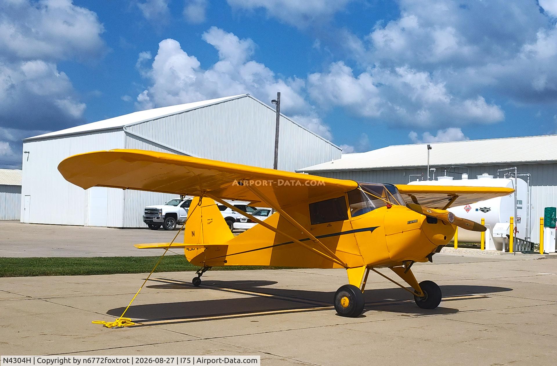 Aircraft N4304H, 1954 Piper PA-15 Vagabond, c/n 15-87, On the ramp, at I75, photo by n6772foxtrot