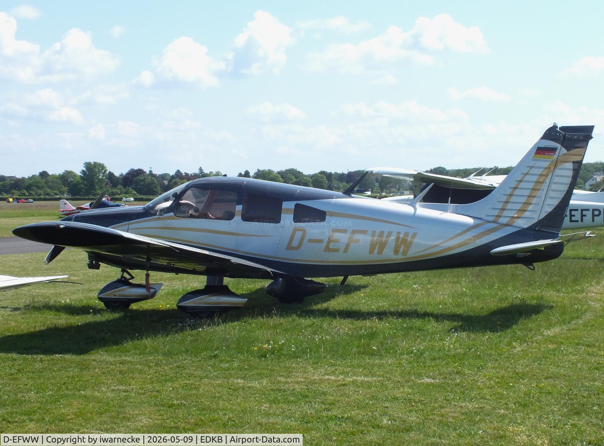 Aircraft D-EFWW, 1974 Piper PA-28-180, c/n 28-7405075, Piper PA-28-180 Cherokee Archer at Bonn-Hangelar airfield '2605, at EDKB, photo by iwarnecke