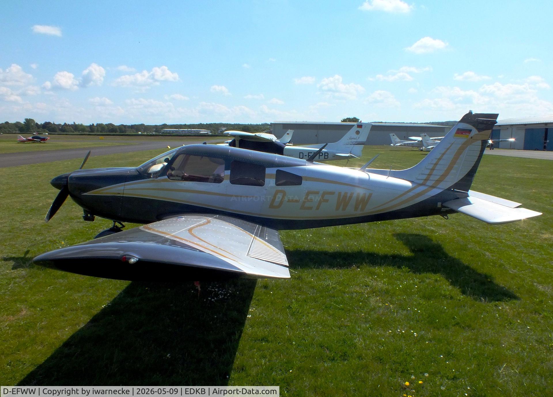 Aircraft D-EFWW, 1974 Piper PA-28-180, c/n 28-7405075, Piper PA-28-180 Cherokee Archer at Bonn-Hangelar airfield '2605, at EDKB, photo by iwarnecke