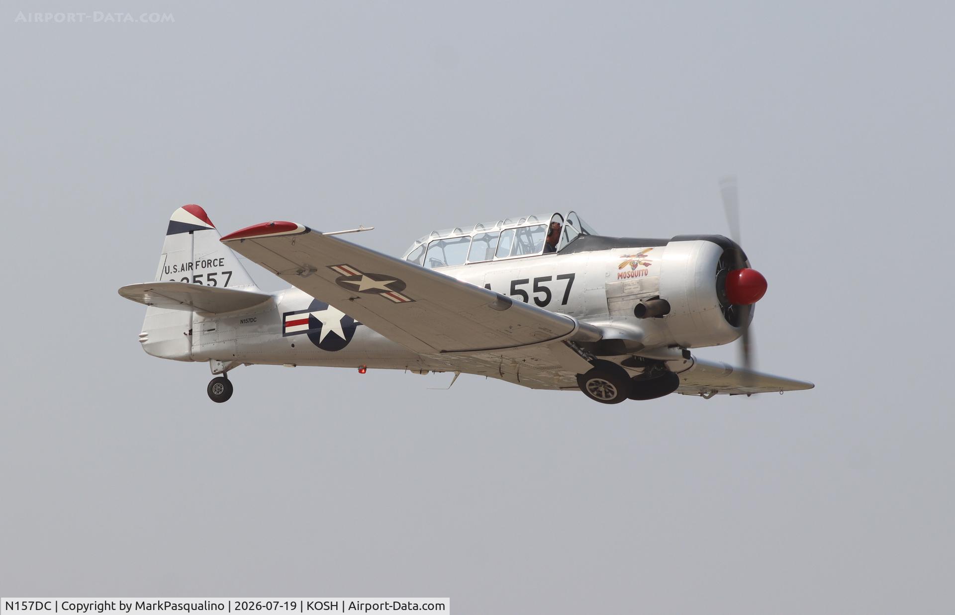 Aircraft N157DC, 1949 North American T-6G Texan, c/n 168-245, North American T-6G, at KOSH, photo by MarkPasqualino