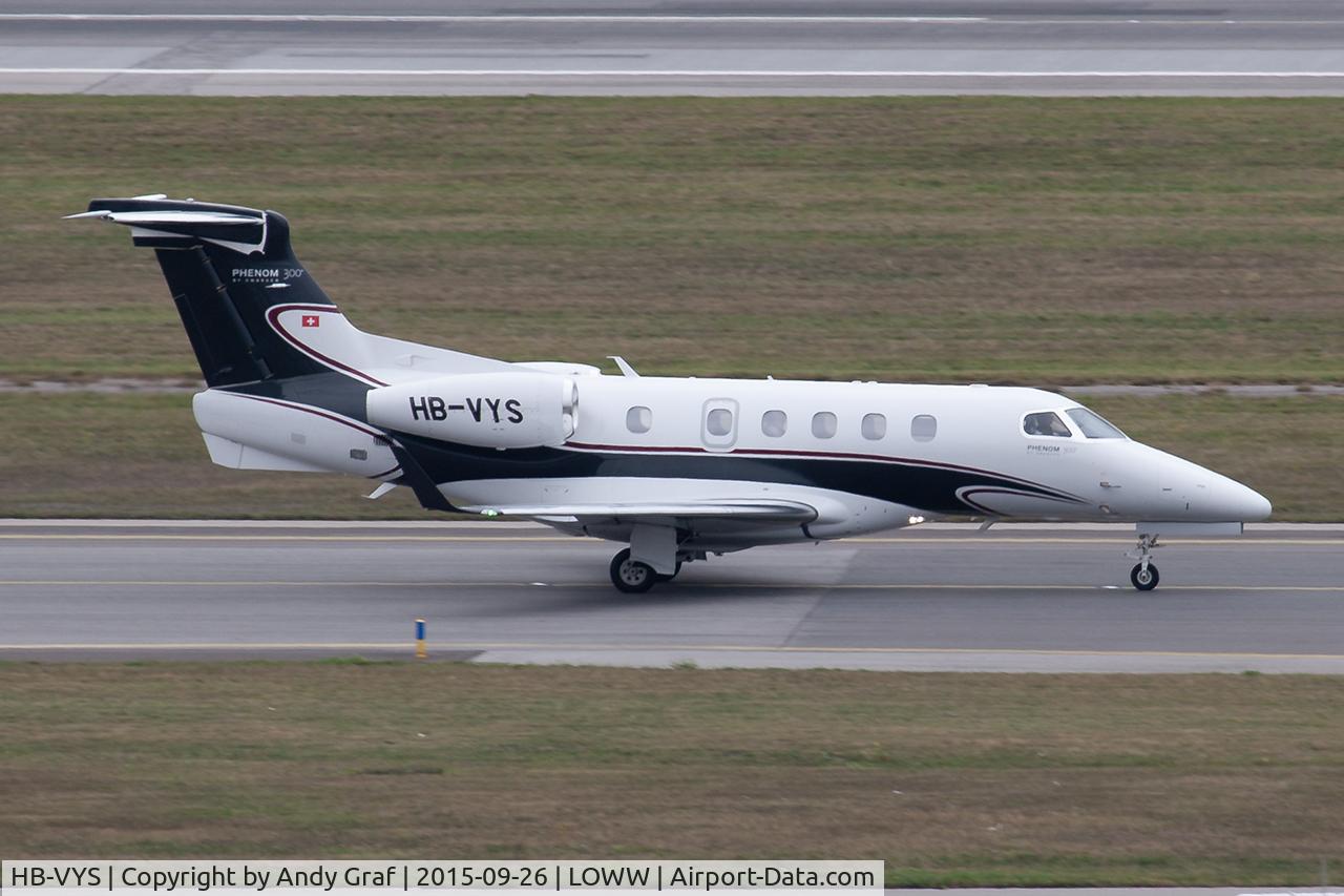 Aircraft HB-VYS, 2013 Embraer EMB-505 Phenom 300, c/n 50500181, Untitled EMB505, at LOWW, photo by Andy Graf