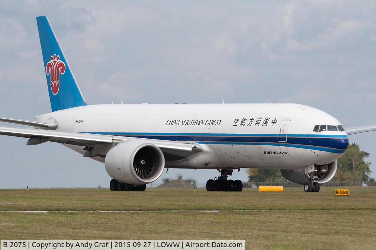 Aircraft B-2075, 2009 Boeing 777-F1B, c/n 37312 l/n 820, China Southern 777-200, at LOWW, photo by Andy Graf