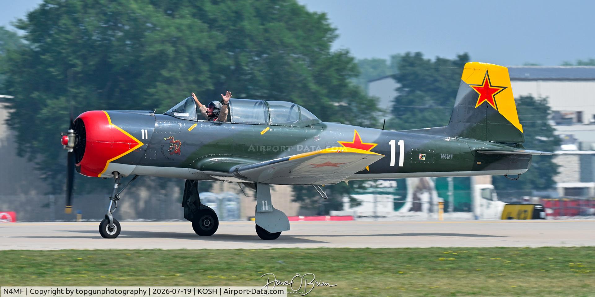 Aircraft N4MF, Nanchang CJ-6, c/n 2951203, Oshkosh 26, at KOSH, photo by topgunphotography
